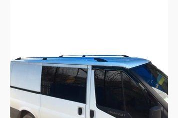 Рейлінги Хром Металеві кінцевики Ford Transit 2000-2014 рр. met047/1 фото