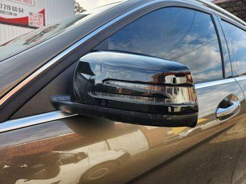 Mercedes C W204 2007-2015 Накладки на дзеркала BMW-Style (2 шт) 058mb060101/2 фото