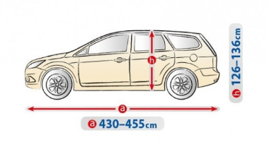 Чехол-тент на Nissan Primera (I-II) (L2 hatchback/kombi) 5-4316-241-2092/240 фото