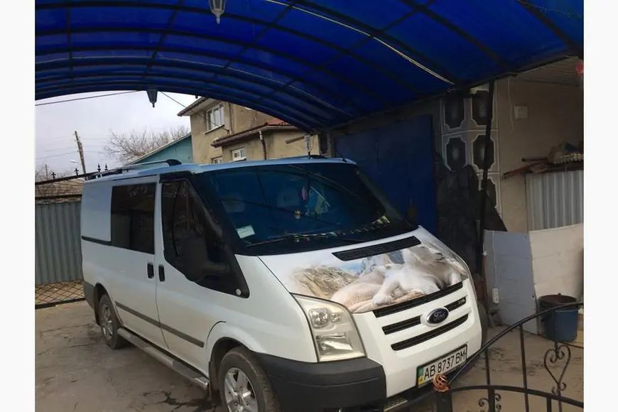 Рейлінги Хром Металеві кінцевики Ford Transit 2000-2014 рр. met047/1 фото