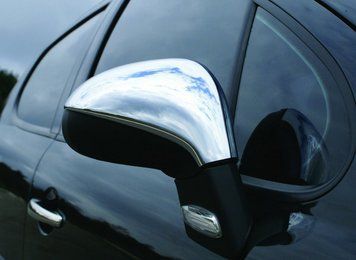 Peugeot 207 2006-2014 Накладки на дзеркала (2 шт) OmsaLine - Італійська нержавійка 5706111 фото