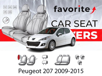 Чохли модельні Peugeot 207 2009-2015 (хетчбек) FAVPE45 фото
