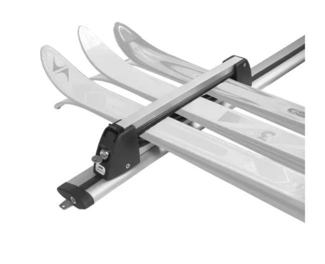 Багажник для 3-х пар лиж або сноуборда алюм. з замками Amos Ski Lock 3 7703S фото