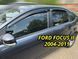 Дефлектори вікон Ford Focus II 2004-2011 Sedan/HB накладні (DEFL) Q2 00-00014437 фото 1