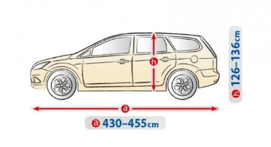 Чехол-тент на Nissan Tiida (L2 hatchback/kombi) 5-4316-241-2092/200 фото