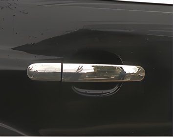 Ford Focus 2008-2011 Накладки на ручки (4 шт., нерж.) OmsaLine - Італійська нержавійка 2602041/2 фото