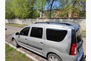 Рейлінги чорні Металеві ніжки Dacia Logan MCV 2004-2014 рр. met010/3 фото