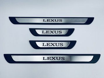 Накладки на пороги для Lexus GS 1998-2005 (хром-пласт) TAN24 00-00014077/3 фото