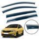 Дефлектор вікна для Skoda Rapid 2012+ Spaceback з нерж. хром полоскою 00-00014160 фото 1
