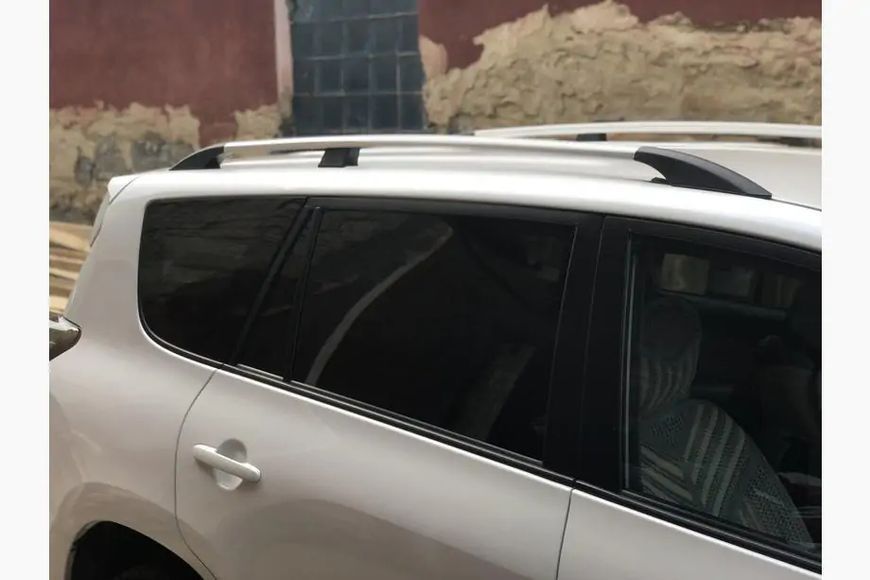 Рейлінги Хром Турецькі Довга база, Пластикові ніжки Toyota RAV 4 2006-2013 рр. hpc578/2 фото