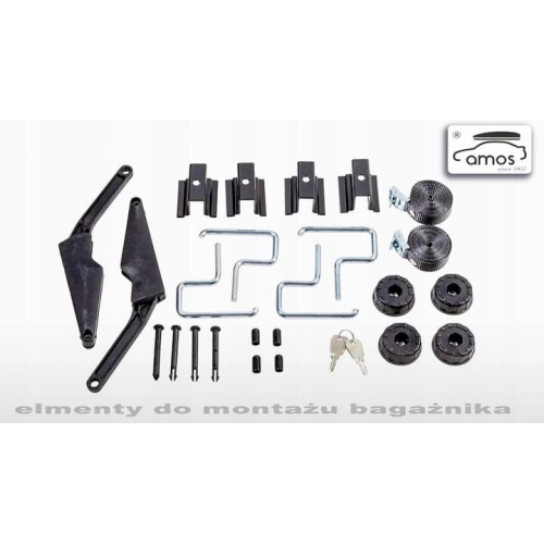 Автобокс на дах автомобіля Amos Travel Pack 500 Black 104129 фото