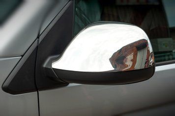 Volkswagen T6 З 2015 року Накладки на дзеркала (2 шт, нержавіюча сталь) OmsaLine - Італійська нержавійка 7530111/3 фото