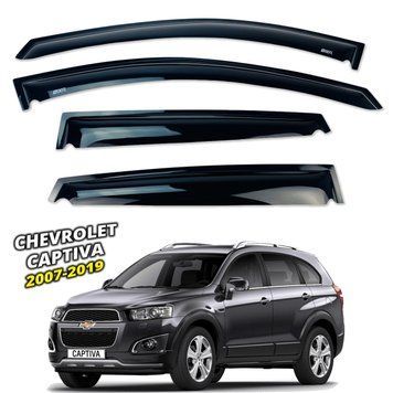 Дефлектори вікон Chevrolet Captiva 2007-2019 накладні (DEFL) Q2 00-00014433 фото
