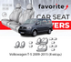 Чохли модельні Volkswagen T5 Transporter 2009-2015 (8 місць) FAVVW71 фото 1