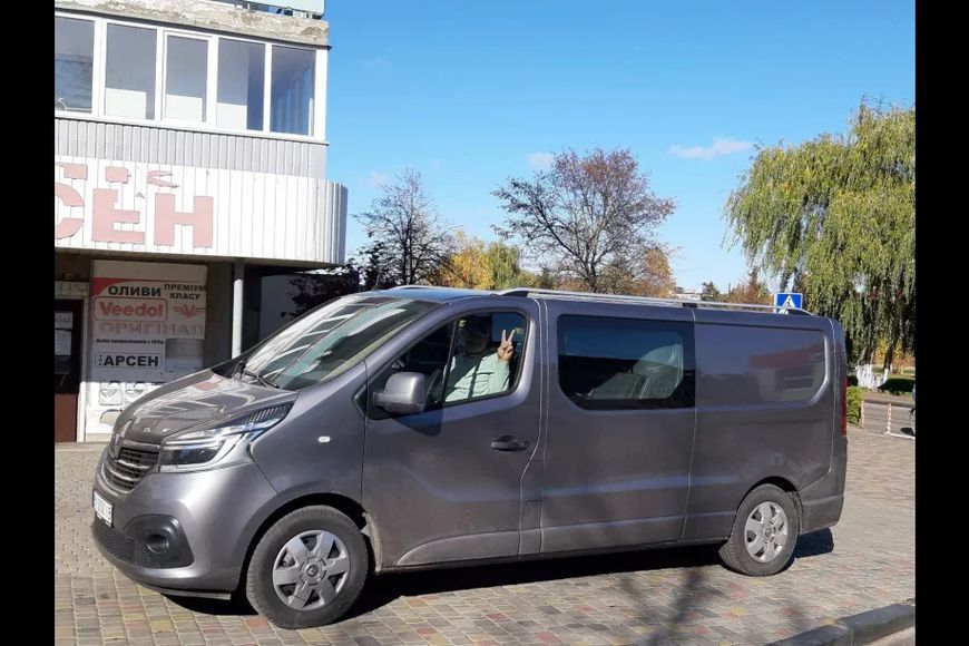 Рейлінги Skyport (сірі) Довга база Renault Trafic 2015- рр. skp052/3 фото