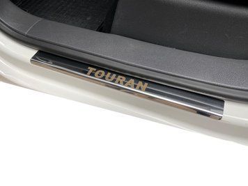 Volkswagen Touran 2010-2015 Накладки на пороги Carmos (4 шт, нерж) car300145t/1 фото