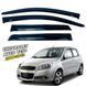 Дефлектори вікон Chevrolet Aveo T250 2006-2012 4D накладні (DEFL) Q2 00-0014432 фото 1