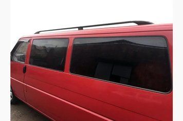 Рейлінги Чорні Коротка база, Металеві ніжки Volkswagen T4 Transporter met050/2 фото