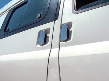 Ford Transit 2000-2014 Накладки на ручки (нерж) 3 двері, OmsaLine - Італійська нержавійка 2621041 фото