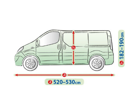 Чехол-тент на Volkswagen T5 (L 520 VAN) 5-4154-248-3020/307 фото