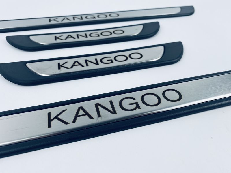 Накладки на пороги для Renault Kangoo 1998-2008 (хром-пласт) TAN24 00-00014080 фото