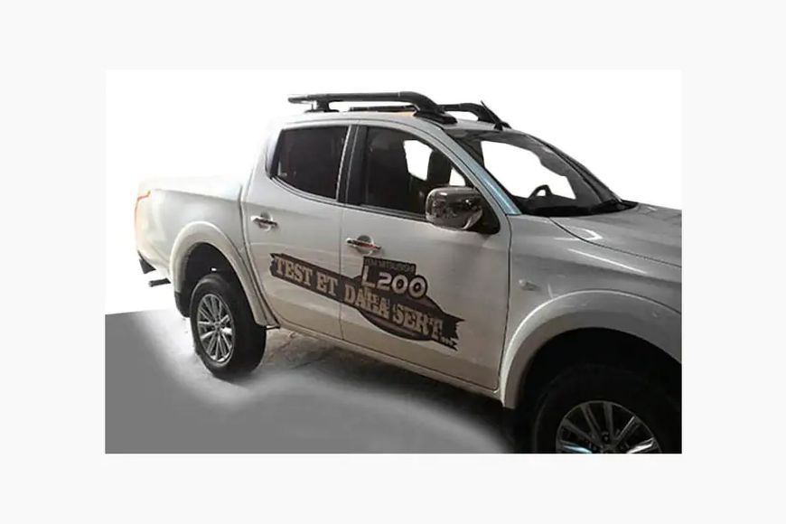 Рейлінги (з поперечками) Сірий колір Fiat Fullback 2016- рр. sh008/2 фото