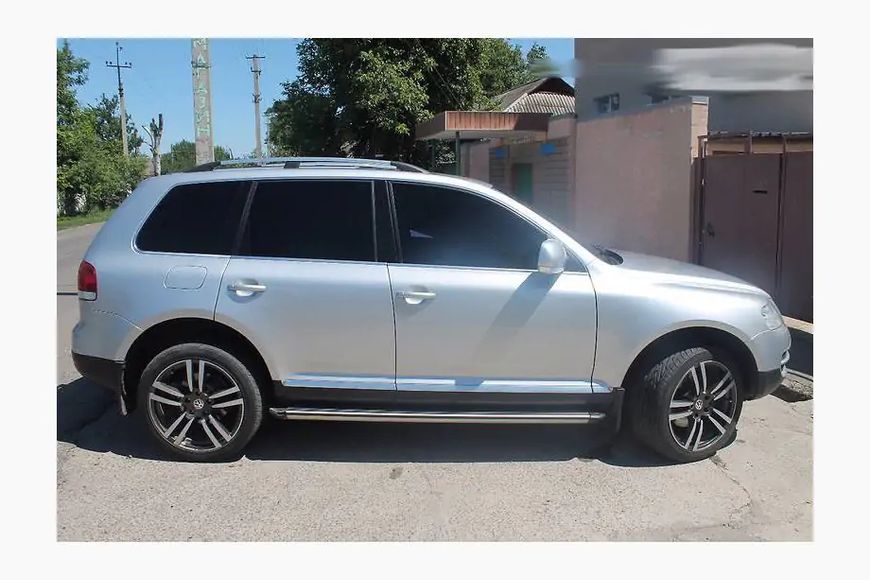 Рейлінги Хром (Пласт. Ніжки) Пластикова ніжка Volkswagen Touareg 2002-2010 рр. hpc084/2 фото