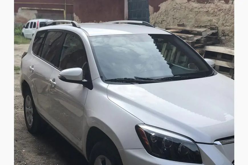 Рейлінги Хром Турецькі Коротка база, Пластикові ніжки Toyota RAV4 2006-2013 рр. hpc378/2 фото