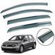 Дефлектор вікна для Volkswagen Golf 6 2008-2012 HB з нерж. хром полоскою 00-00014198 фото 1