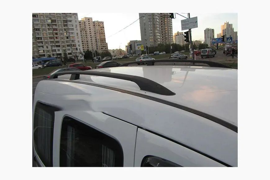 Рейлінги чорні Максі база, Чавунні ніжки Renault Kangoo 2008-2020 рр. met029/2 фото
