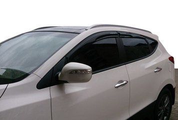 Hyundai iX35 2010-2015 Накладки на ручки (4 шт, нерж) З чіпом, Carmos - Турецька сталь car8079 фото