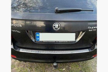 Skoda Octavia A5 2010-2013 Накладка на задній бампер Carmos (SD/SW, нерж) car120028t/1 фото