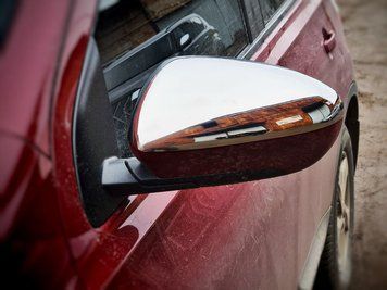 Nissan Qashqai 2010-2014 Накладки на дзеркала (2 шт., нерж) OmsaLine - італійська нержавійка 5007112 фото