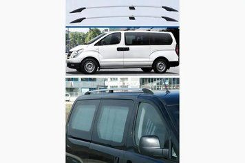 Рейлінг хром Пластикові ніжки Hyundai H300, H1, Starex 2008-2020 рр. hpc039/2 фото