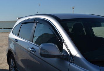 Дефлектор вікна HIC для Honda CR-V 2007-2012 з хром молдингом HIC.Ho20-M фото