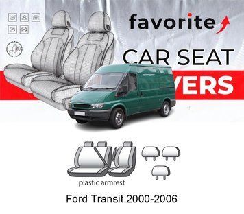 Чохли модельні Ford Transit (2+1) 2000-2006 FAVFO11 фото