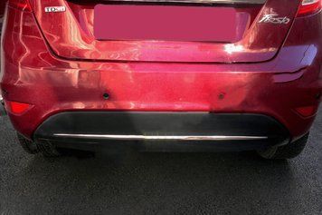 Ford Fiesta 2008-2017 Кромка бампера (нерж.) dd50309 фото