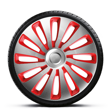 Ковпаки на колеса J-Tec Sepang Carbon Silver Red R16 26138/1 фото
