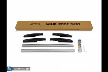 Рейлінги OmsaLine Solid (2 шт, сірі) Toyota CH-R 2016&ndash;2023 рр. 1517934/2 фото