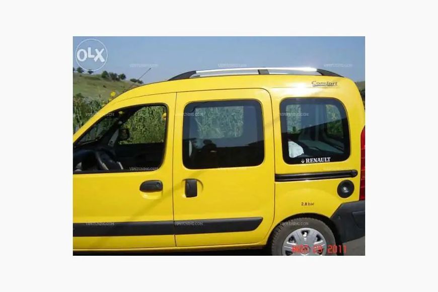 Рейлінги Хром Стандартна база, Пластикові ніжки Renault Kangoo 1998-2008 рр. hpc068/2 фото