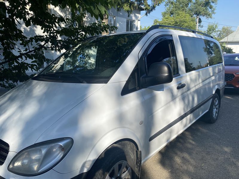Дефлектор вікна для Mercedes Vito W639 Viano 2003+ 2D вставні 00-00014126 фото