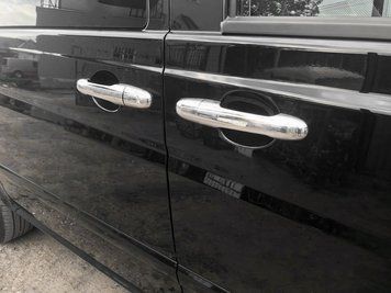 Mercedes Vito W639 2004-2014 Накладки на ручки (нерж) 3 штуки, OmsaLine - Італійська нержавійка 4721041 фото