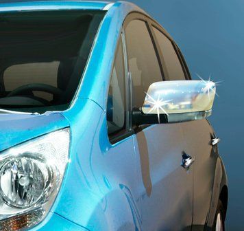 Kia Venga З 2010 року Накладки на дзеркала (2 шт, нерж.) 4015111 фото