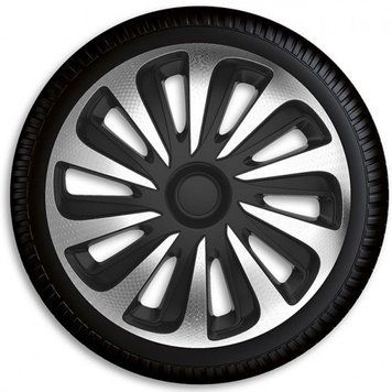 Ковпаки на колеса Argo Caliber Carbon Silver Black R17 745716 фото
