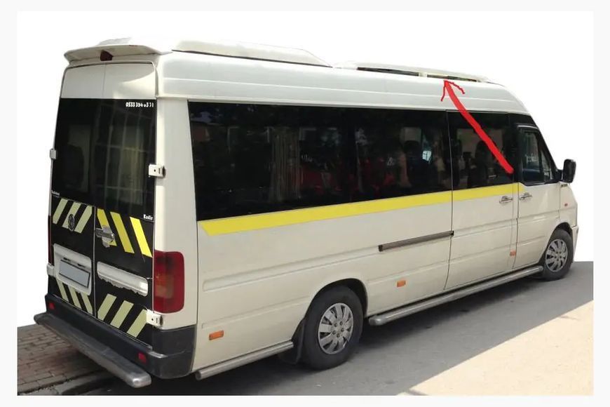 Рейлінги (2 шт, під фарбування) Volkswagen LT 1995-2006 рр. 4724-530/9 фото