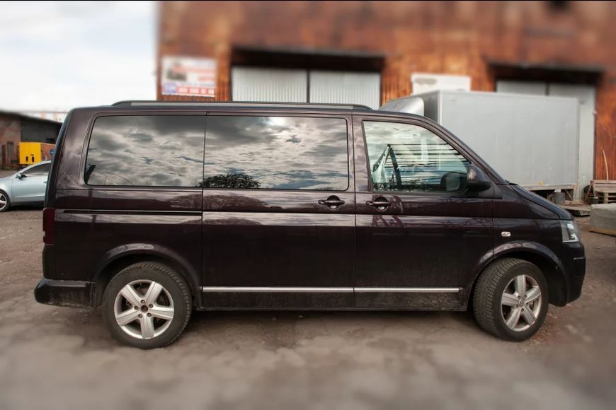 Інтегровані рейлінги (чорні) Довга база Volkswagen T6 dd71514bl/2 фото