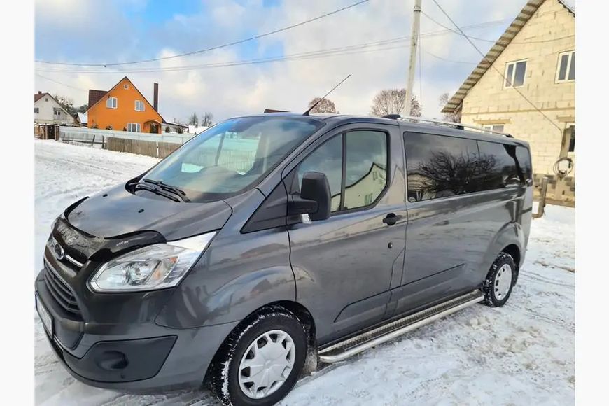 Рейлінги Хром Довга, металева ніжка Ford Custom 2013-2022 рр. met022/2 фото