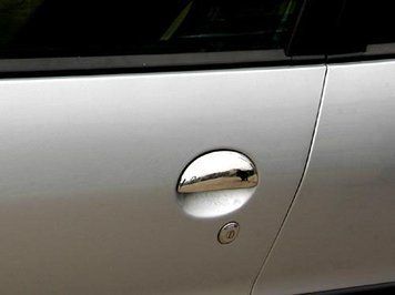 Citroen C1 2005-2014 Накладки на ручки (нерж) 2 штуки, Carmos - Турецька сталь car8129 фото