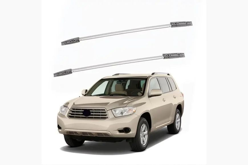 Рейлінги оригінальний дизайн Grey (2 шт) Toyota Highlander 2008-2013 рр. toy-14hig041/2 фото