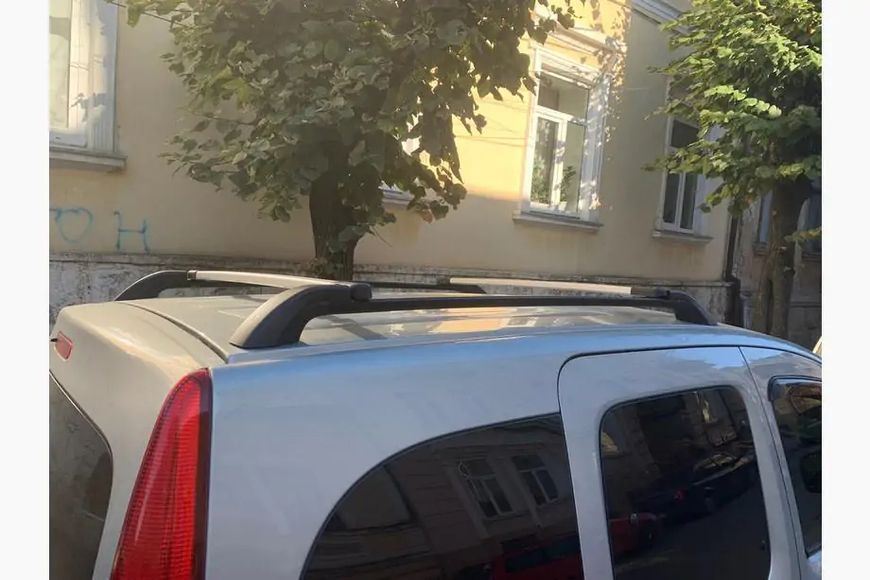 Оригінальні рейлінги (з поперечками) Сірі+чорні Mercedes Citan 2013-2021 рр. can-005/2 фото
